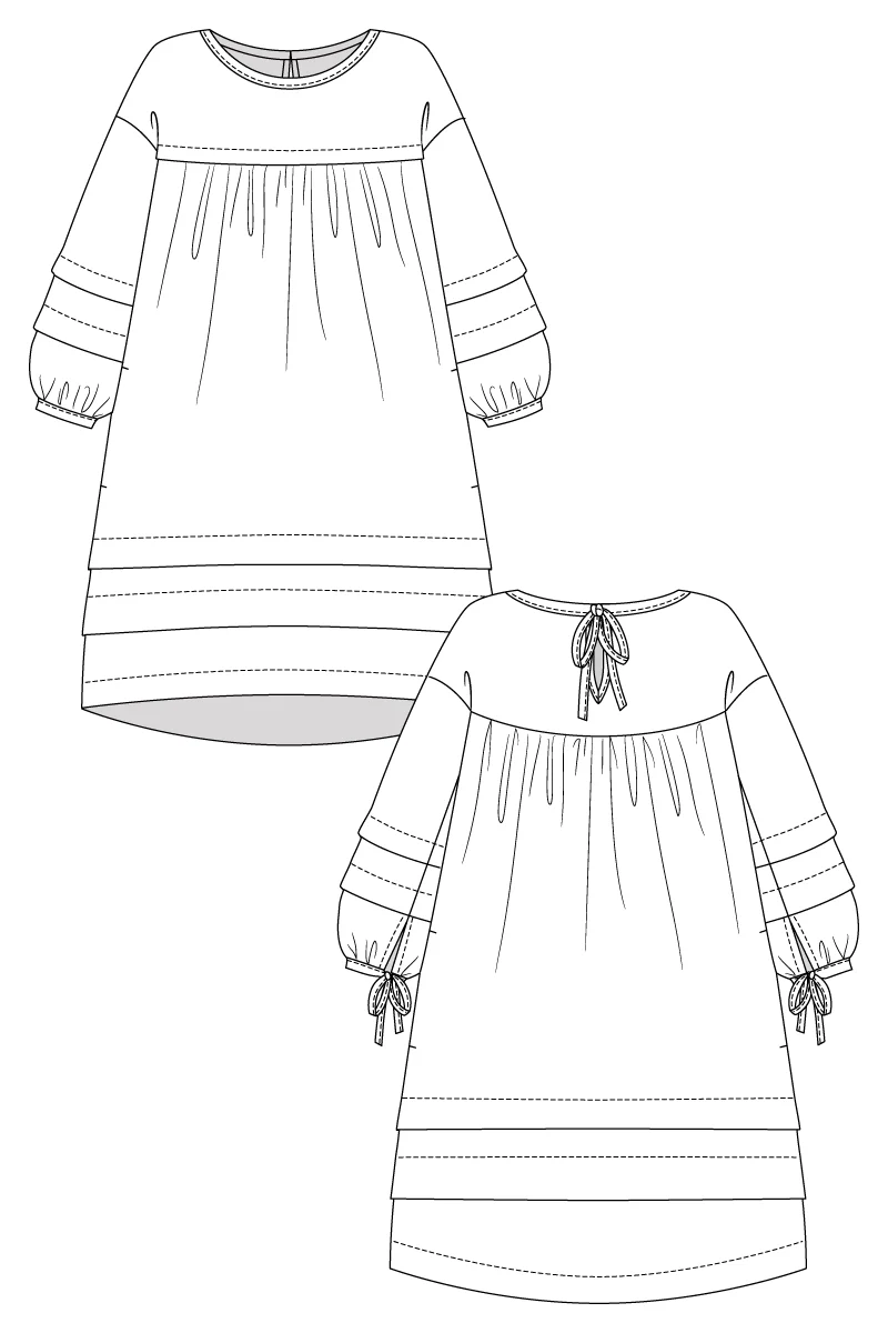 Named Clothing SYLI dress & blouse XS-XXL - PDF Pattern - Image 15