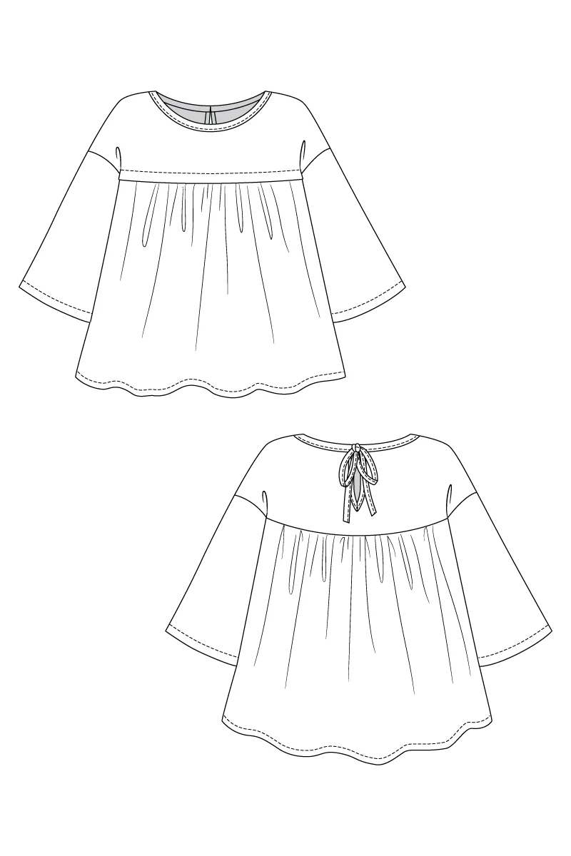 Named Clothing SYLI dress & blouse XS-XXL - PDF Pattern - Image 8