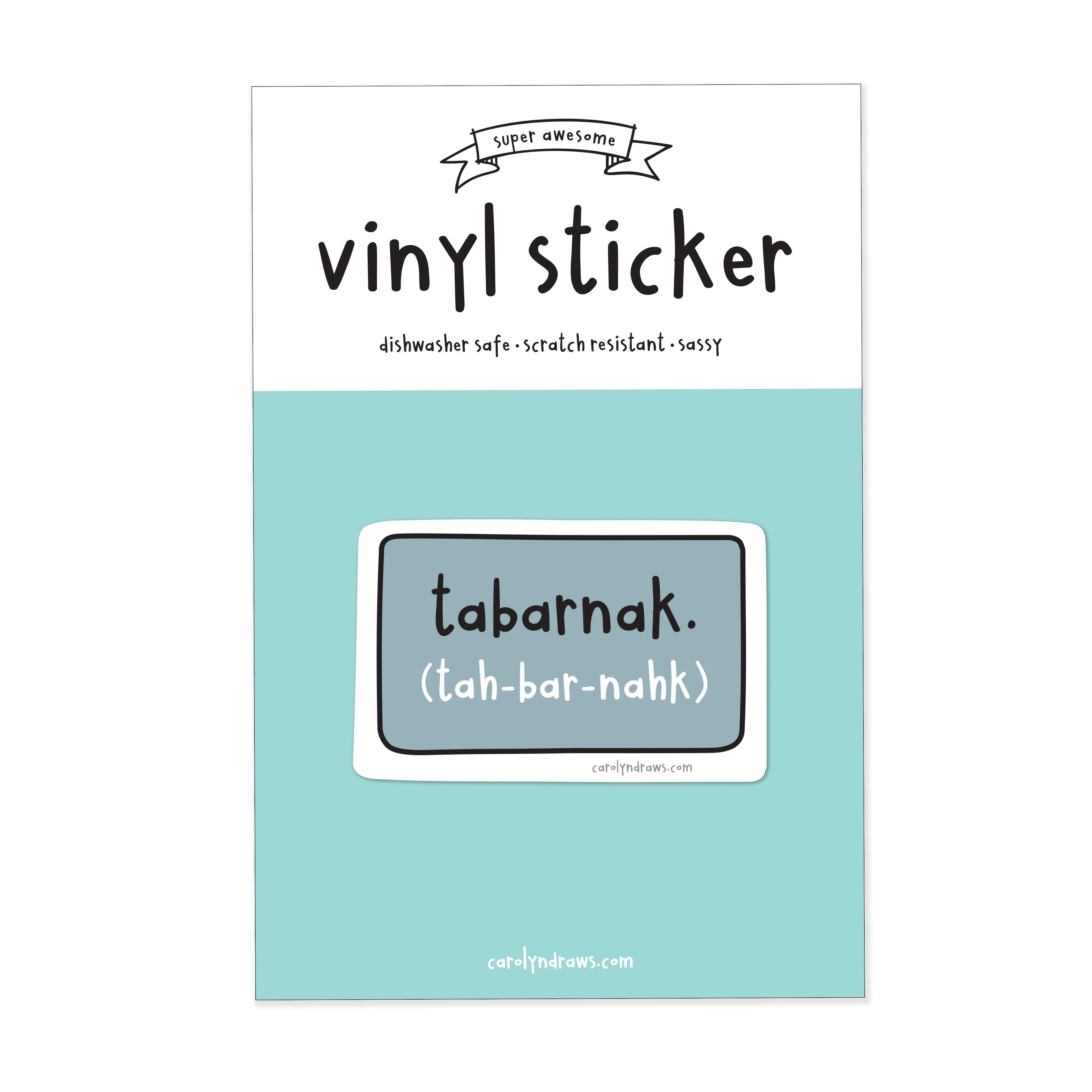 Tabarnak Vinyl Sticker - Image 2