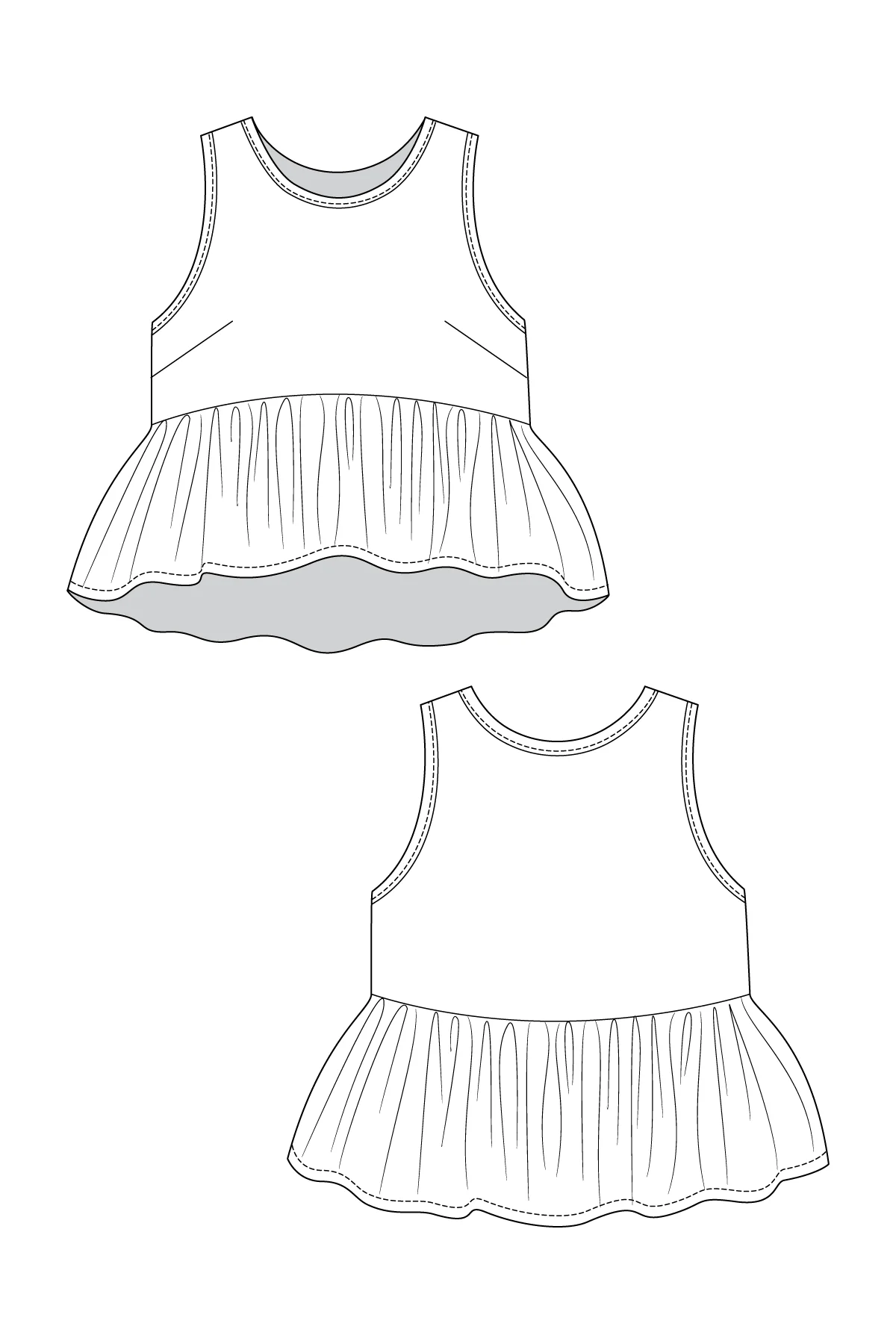 Named Clothing TAIMI dress & top US0-24 - PDF Pattern - Image 22