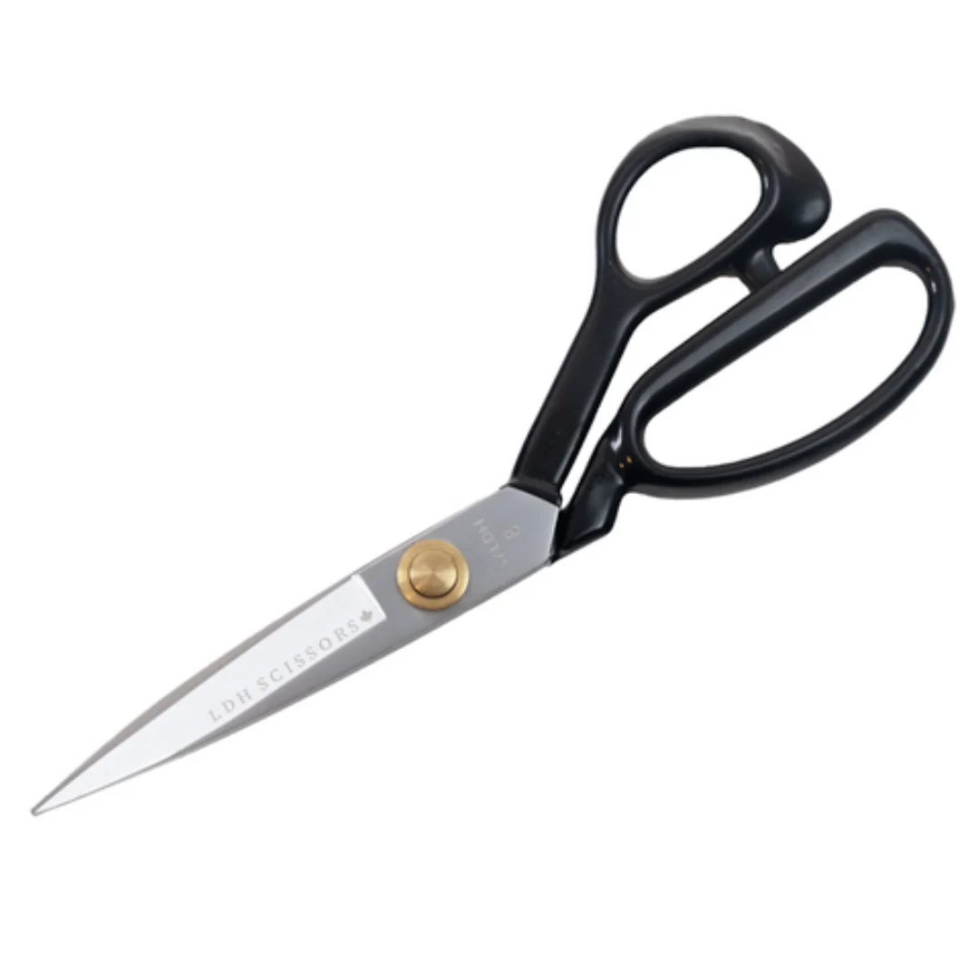 Traditional Carbon Steel Fabric Shears - Rubber Handle