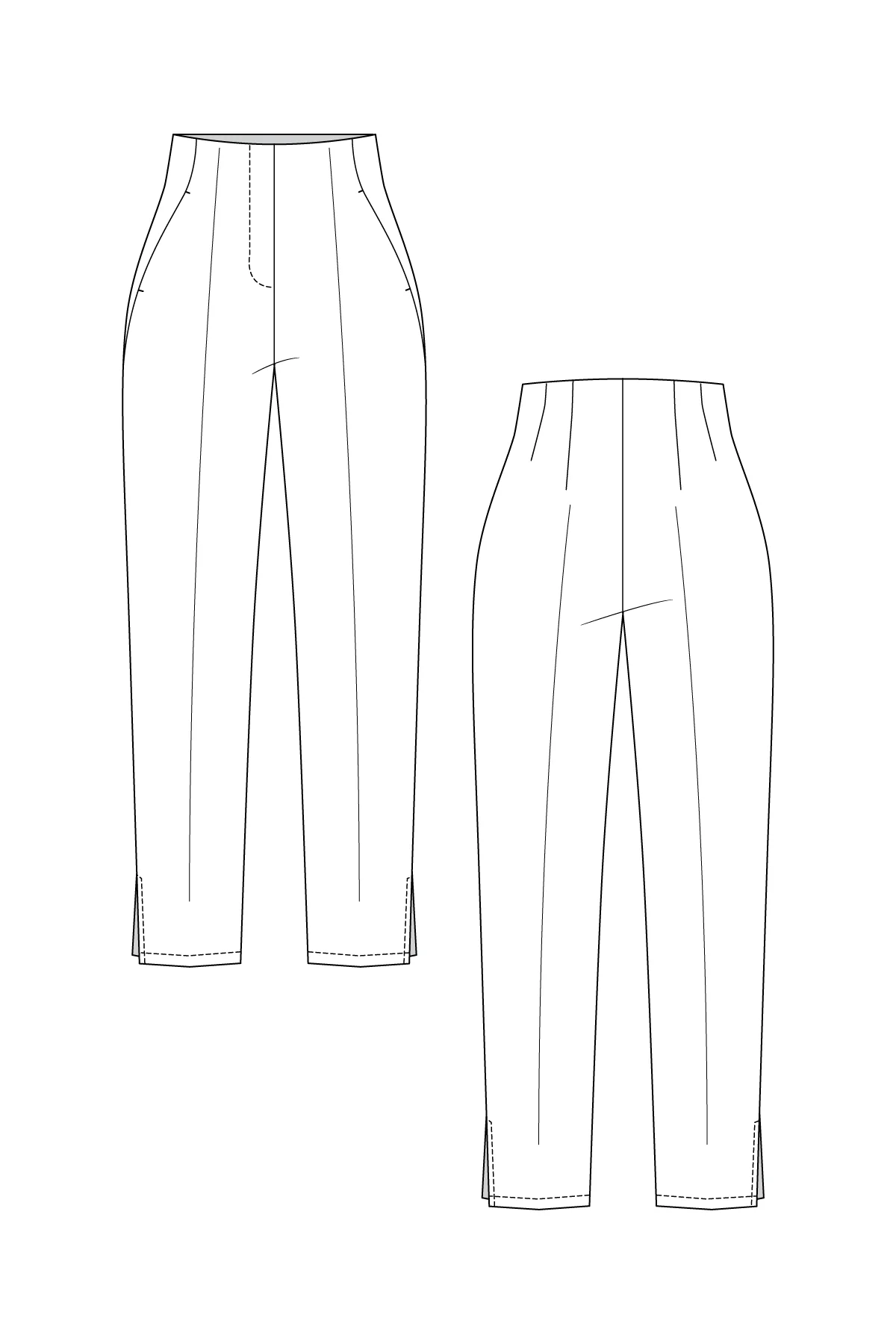 Named Clothing TYYNI cigarette trousers US0-24 - PDF Pattern - Image 11