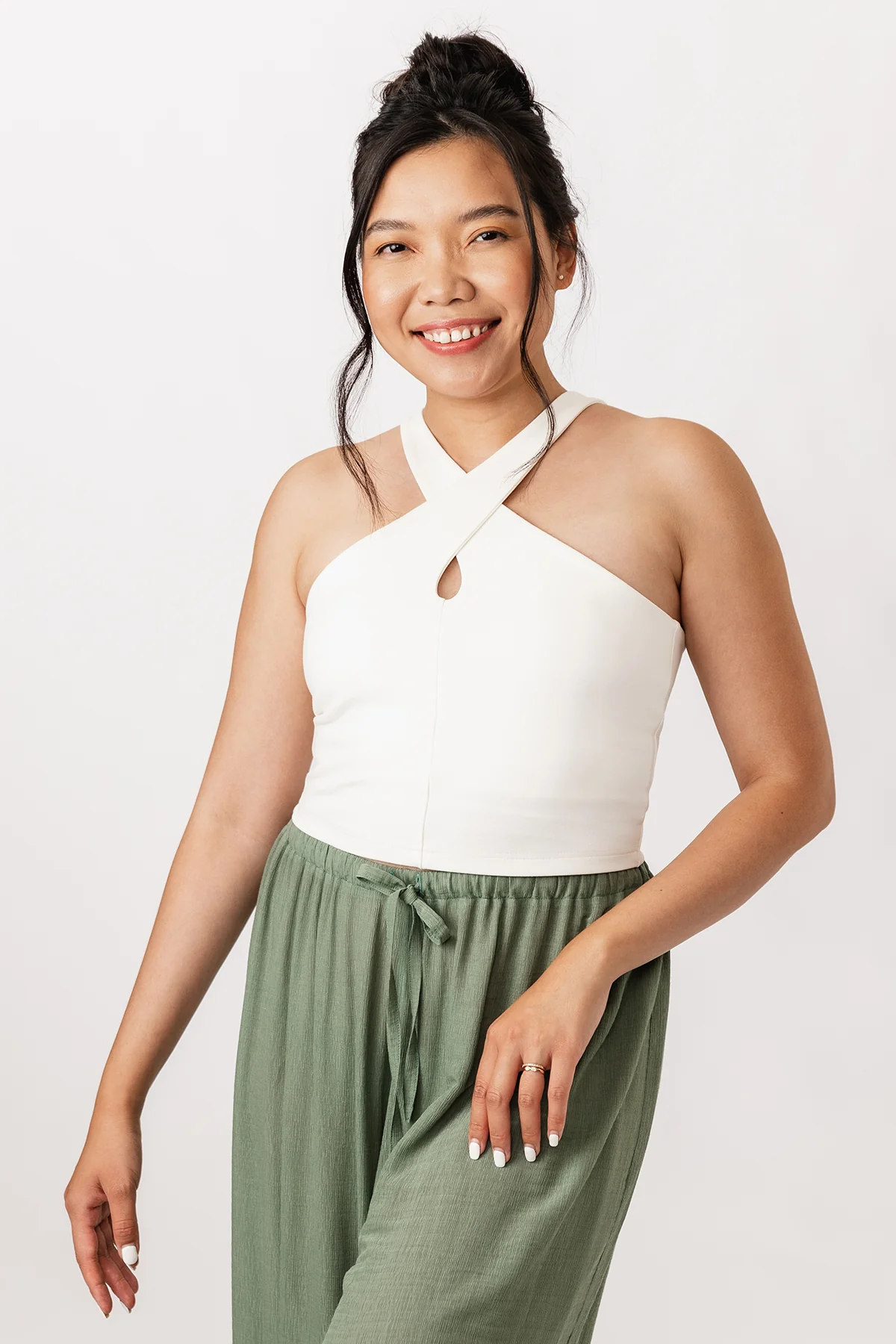 Named Clothing ULPU cross neck tank top US0-24 - PDF Pattern - Image 8