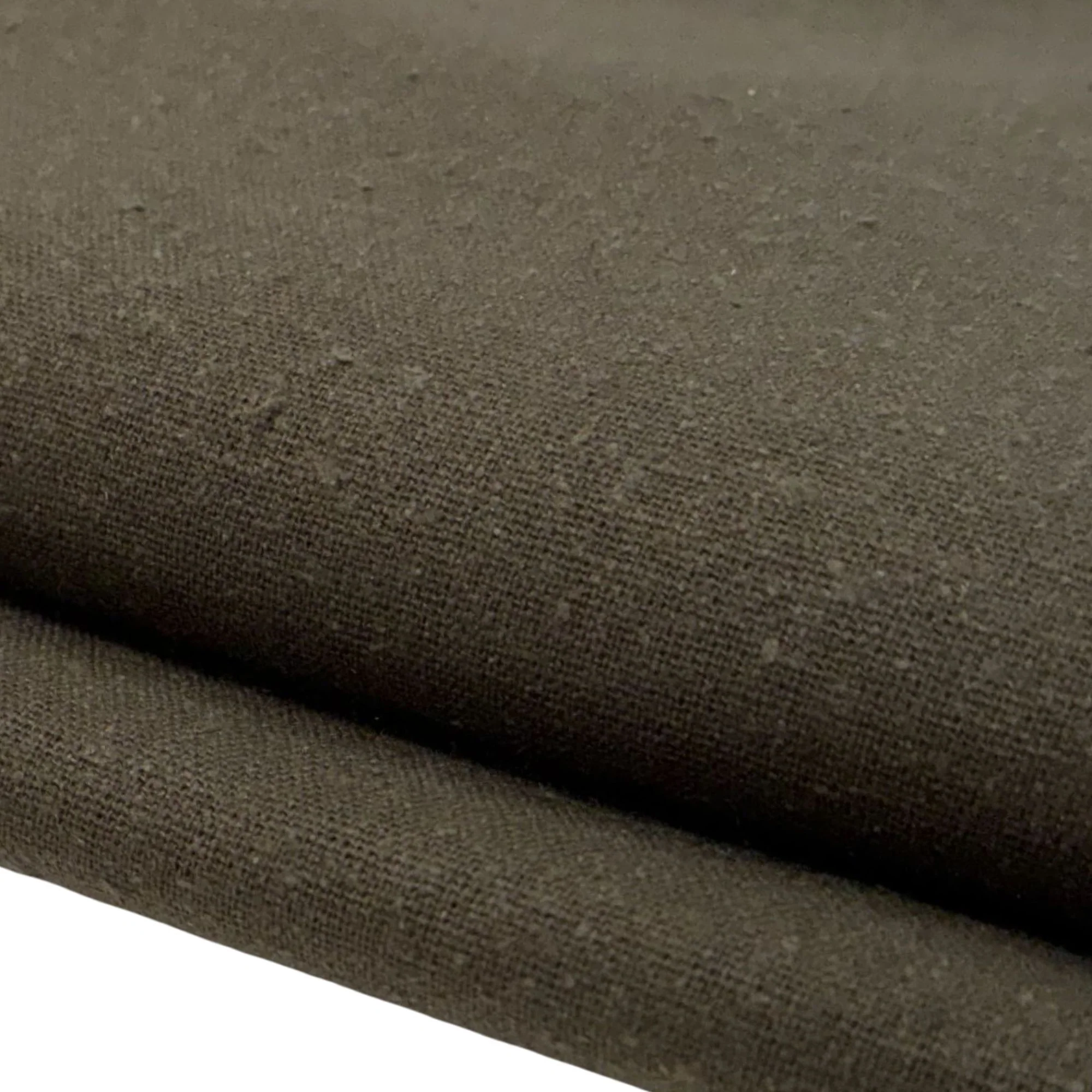 Unbrushed Silk Noil in Bark