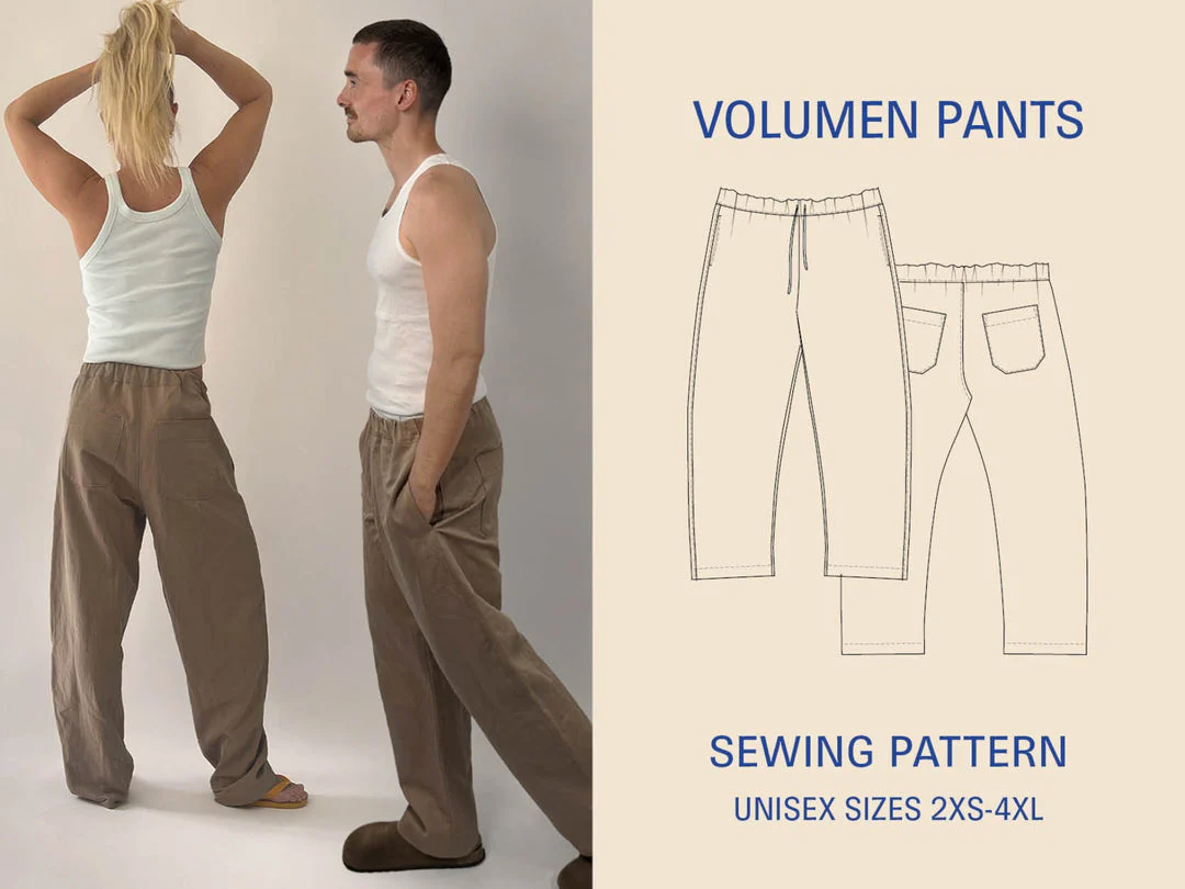 Wardrobe By Me Unisex Volume Pants - 2XS-4XL - PDF Pattern - Image 11