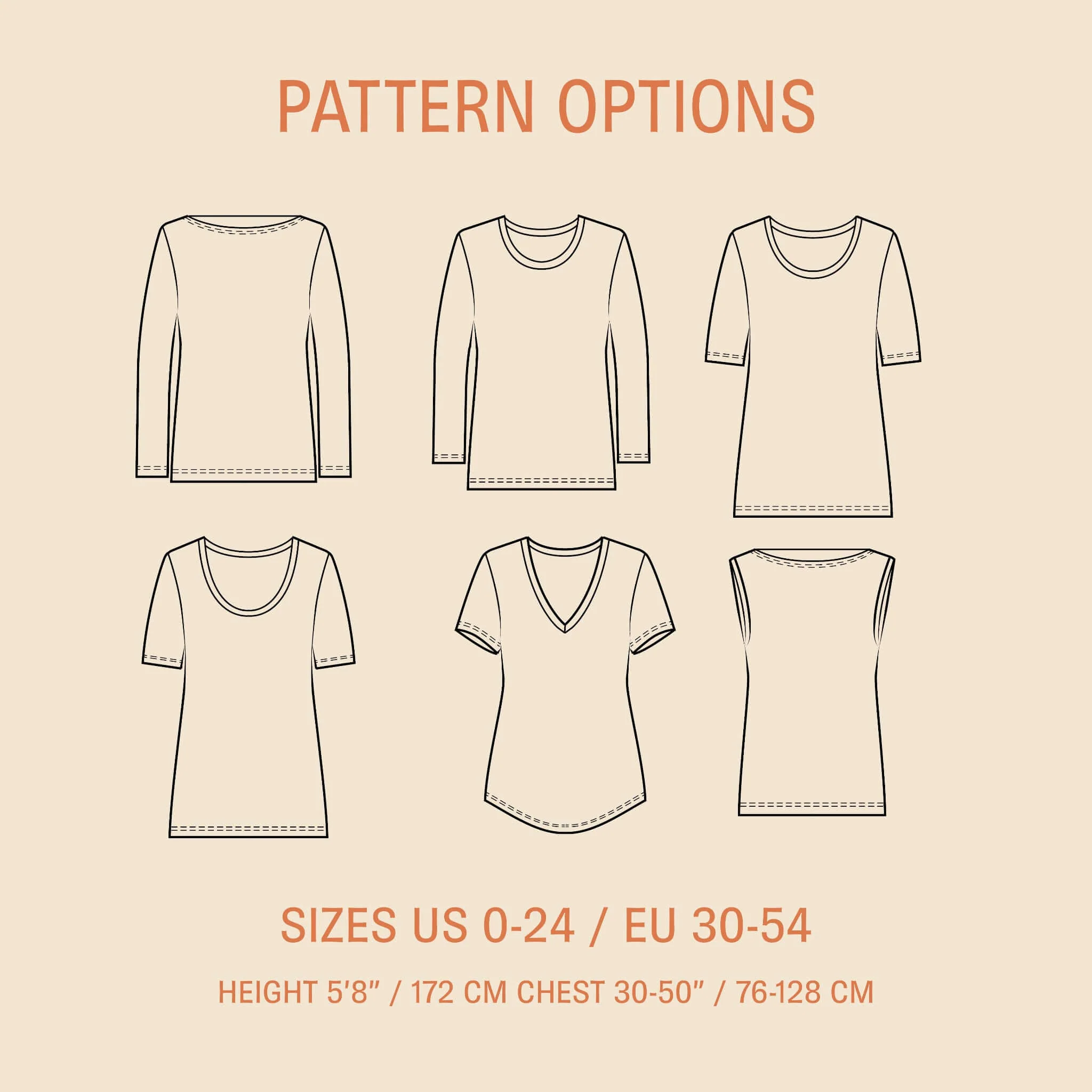Wardrobe By Me Wardrobe Builder T-Shirt - US 0-24 - PDF Pattern - Image 2