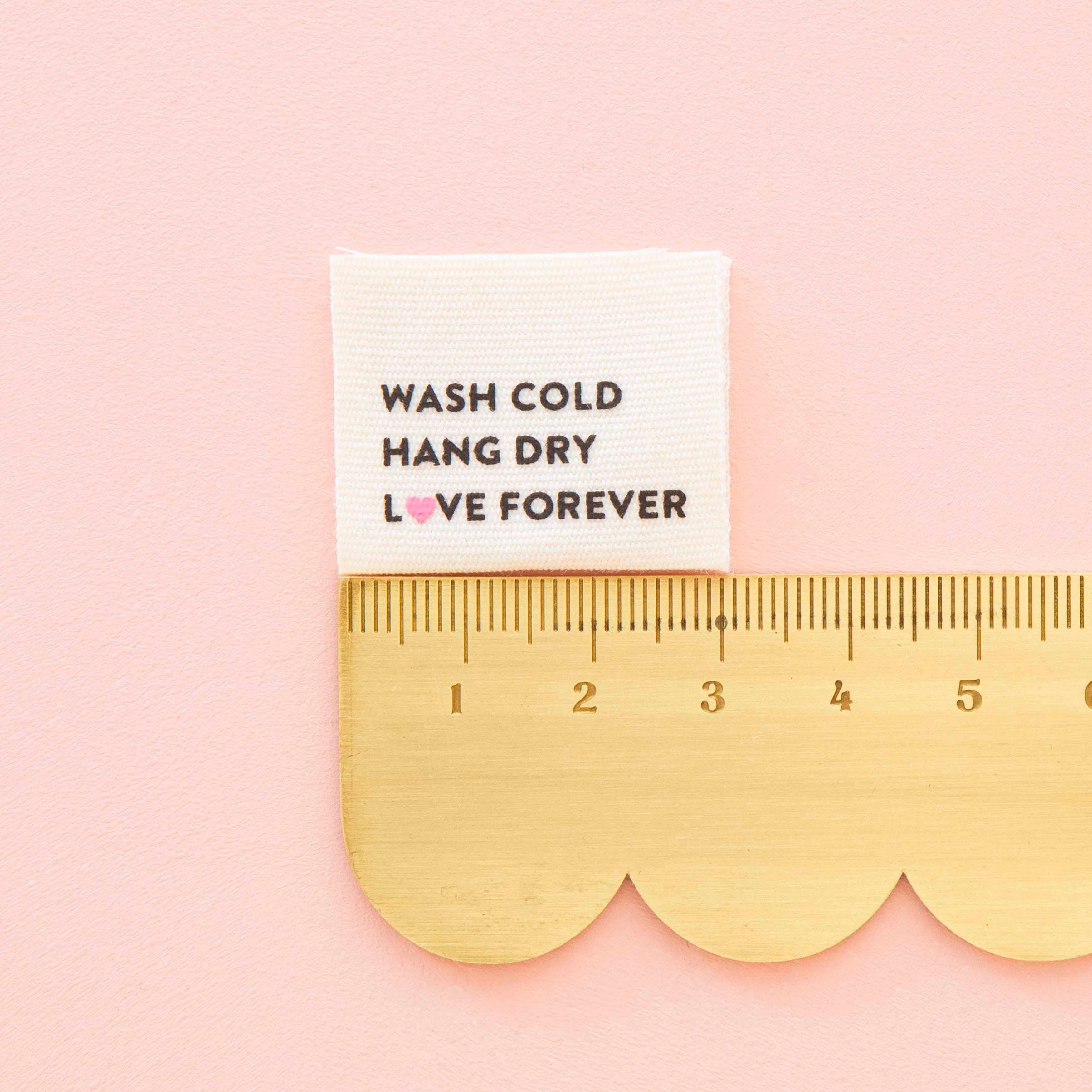 Wash Cold Hang Dry Organic Cotton Sewing Garment Labels - Image 3