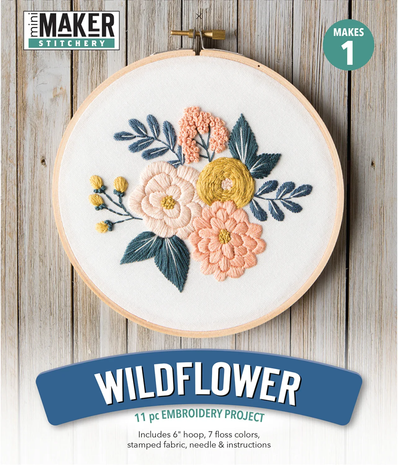 Wildflowers 6" Embroidery Kit