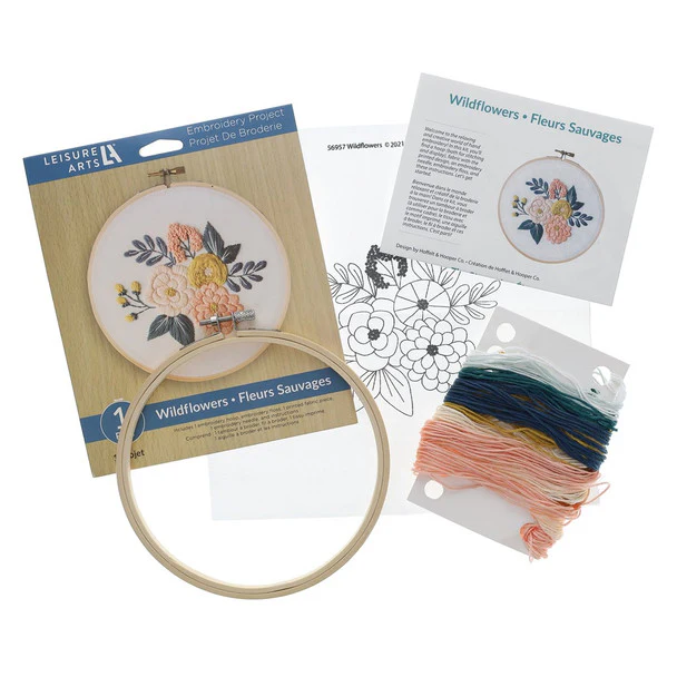Wildflowers 6" Embroidery Kit - Image 3