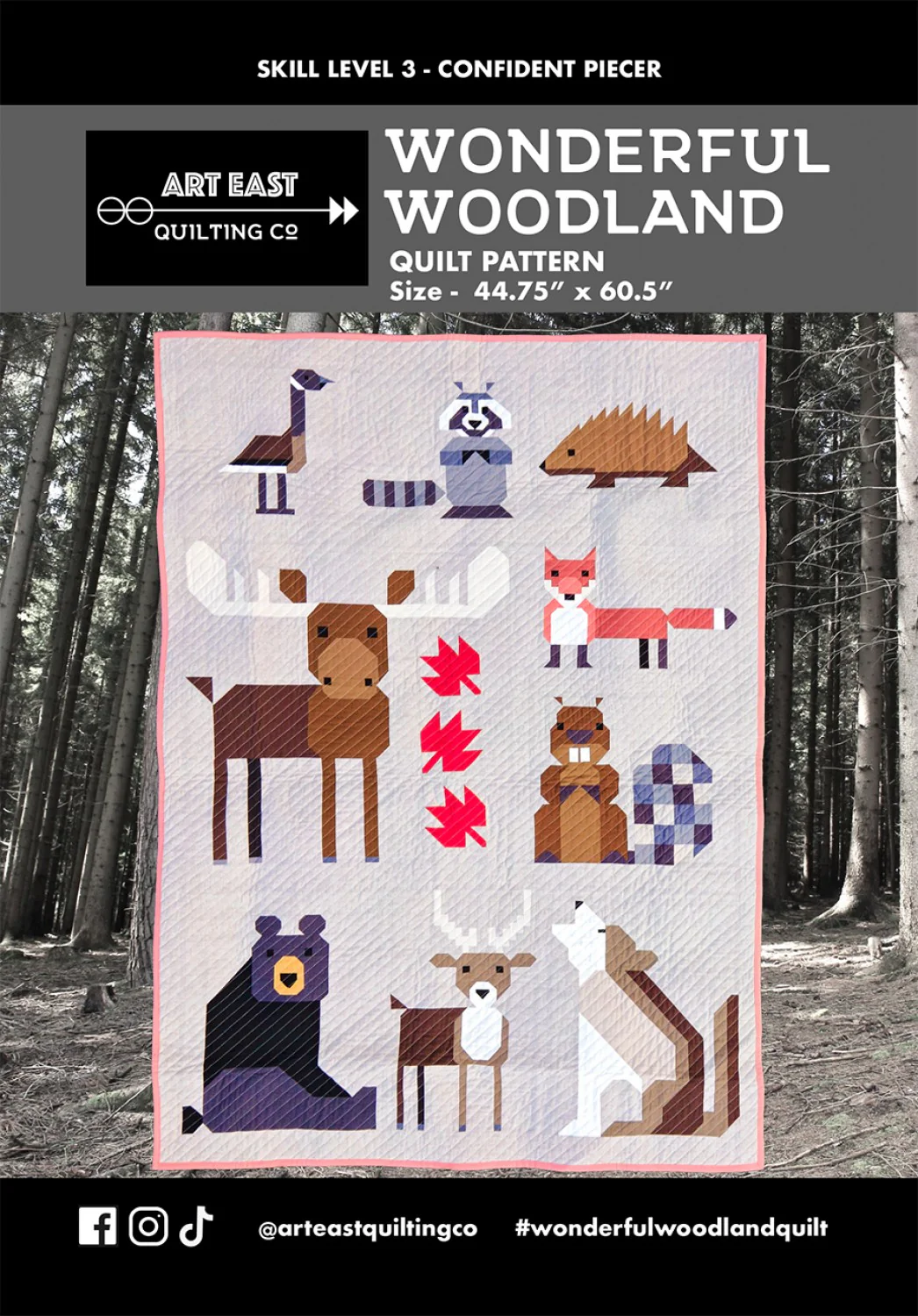 Art East Quilt Wonderful Woodland Quilt Pattern - Image 3