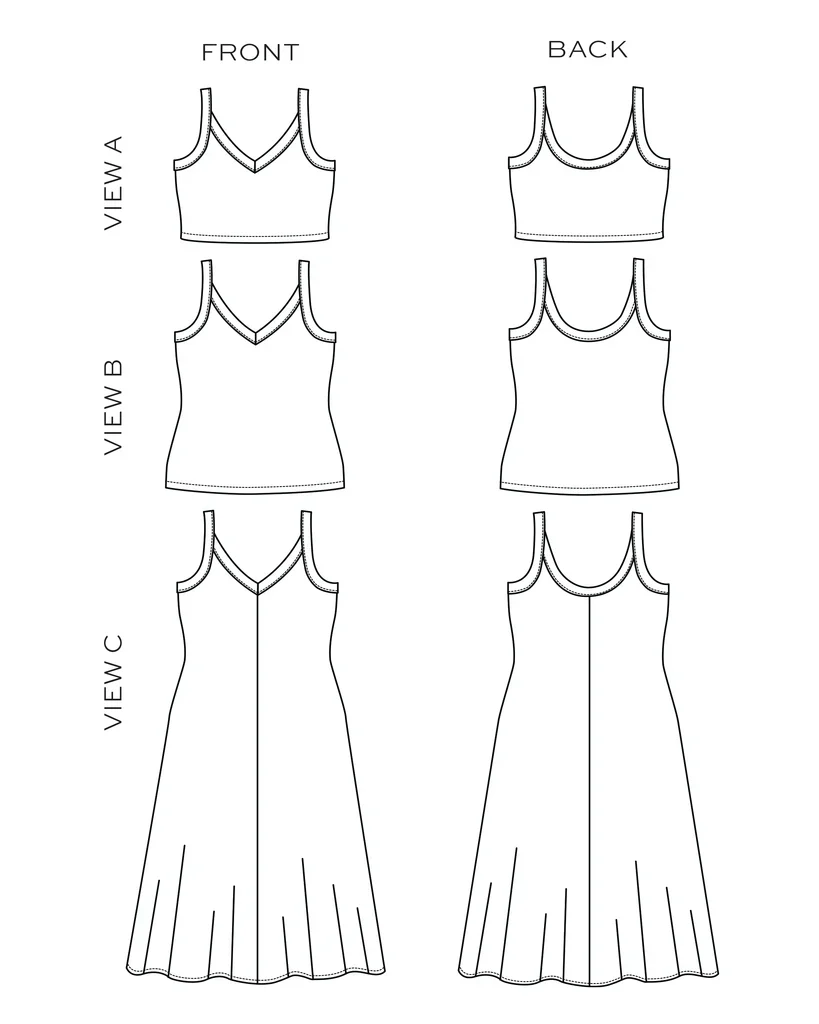 True Bias Zoey Tank & Dress 14-32 - Image 2