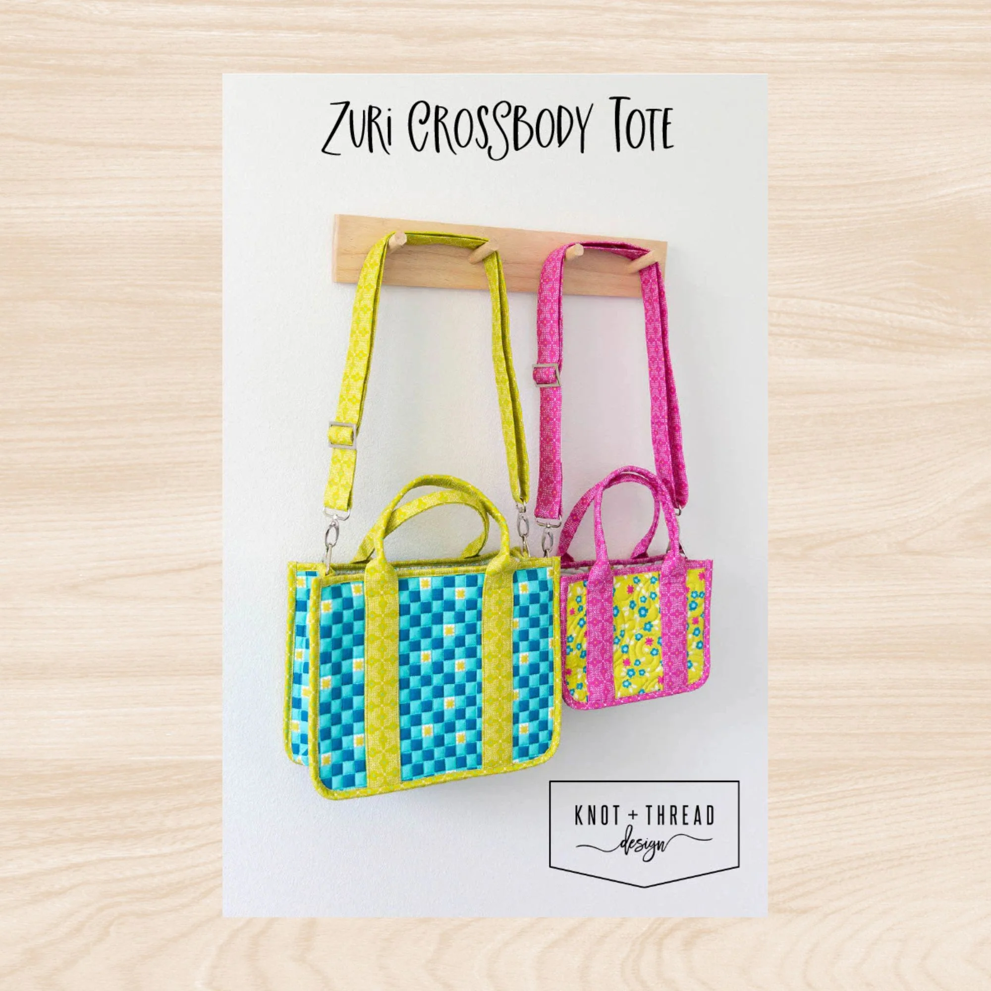Knot & Thread Zuri Crossbody Tote Bag Pattern