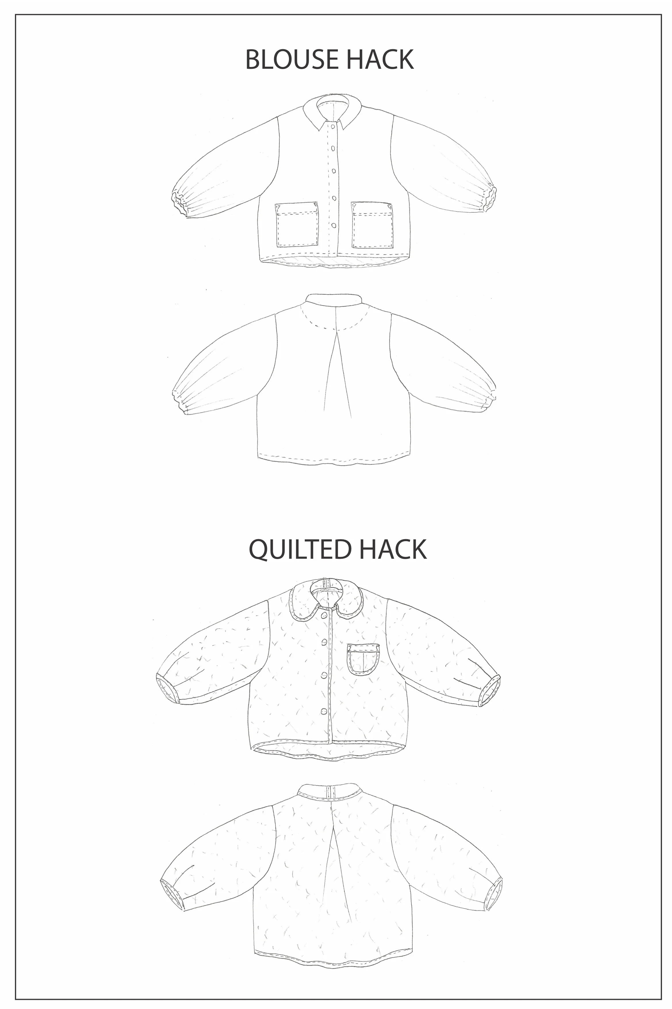 Zero Waste Bell Jacket - 38-56" - PDF Pattern - Image 18
