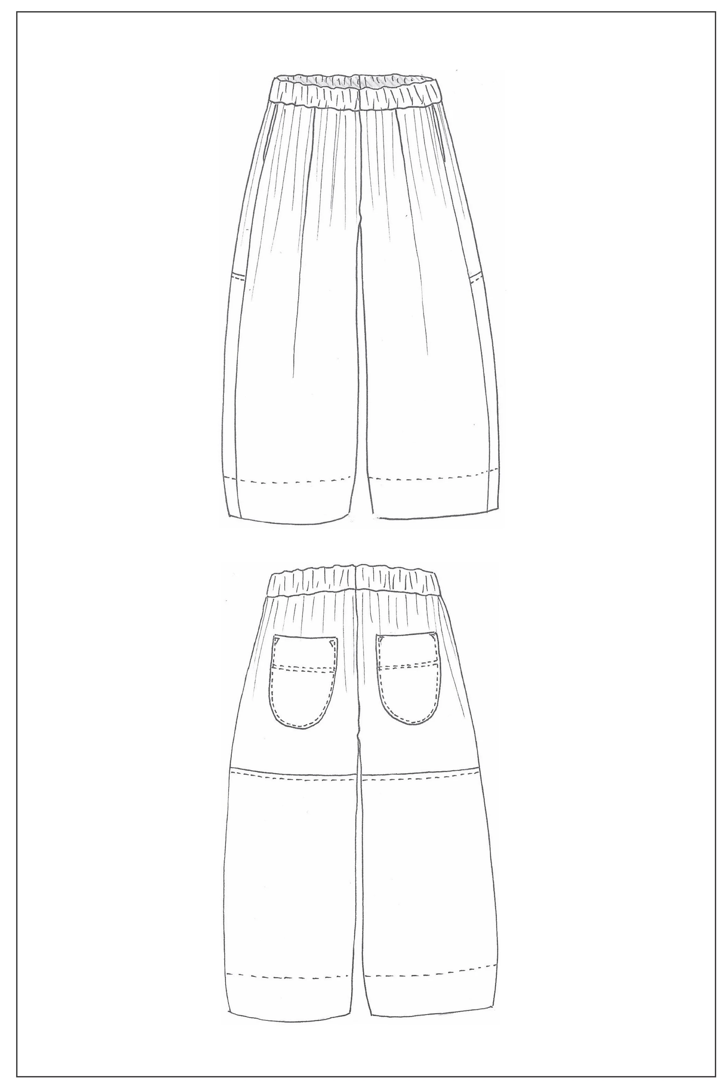 Zero Waste Block Pant - XS-6XL - PDF Pattern - Image 18