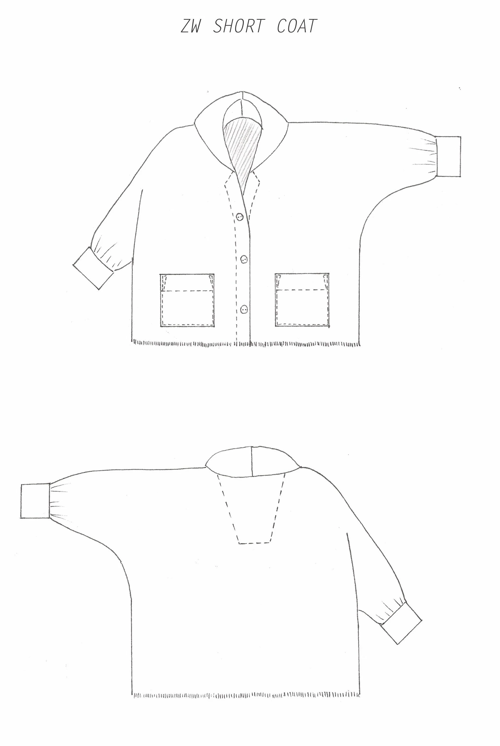 Zero Waste Coat - EU 36-44 - PDF Pattern - Image 9