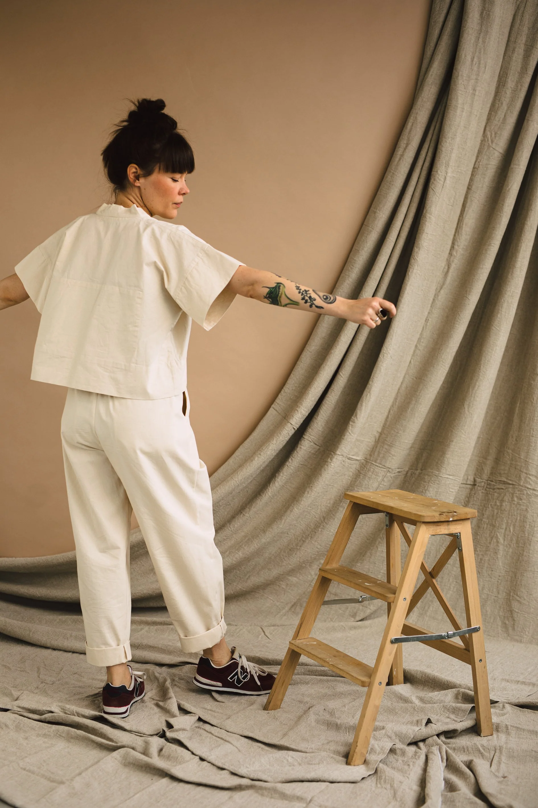 Zero Waste Cropped Shirt - EU36-52 - PDF Sewing Pattern - Image 3