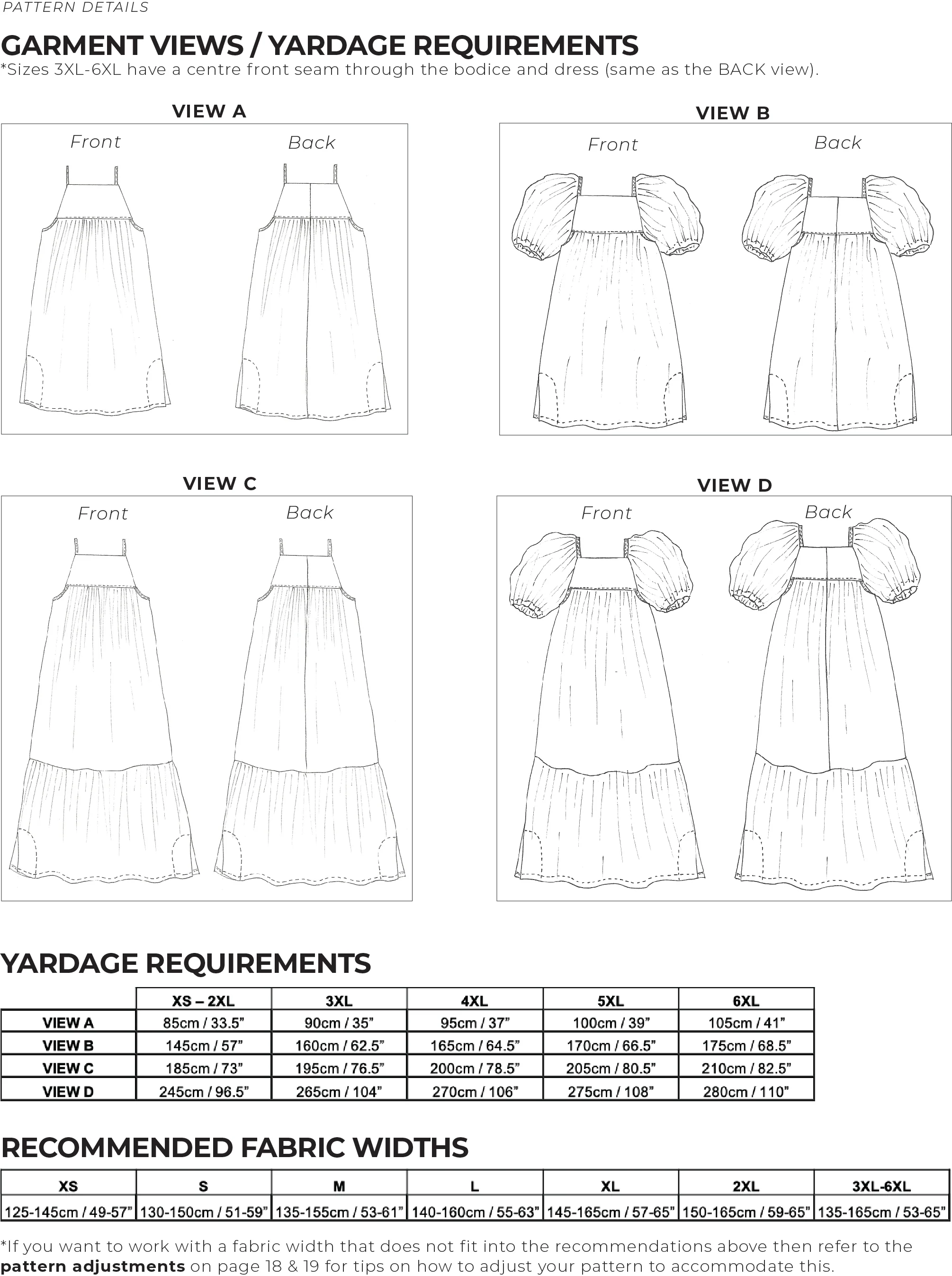 Zero Waste Tier Dress - XS-6XL - PDF Pattern - Image 25