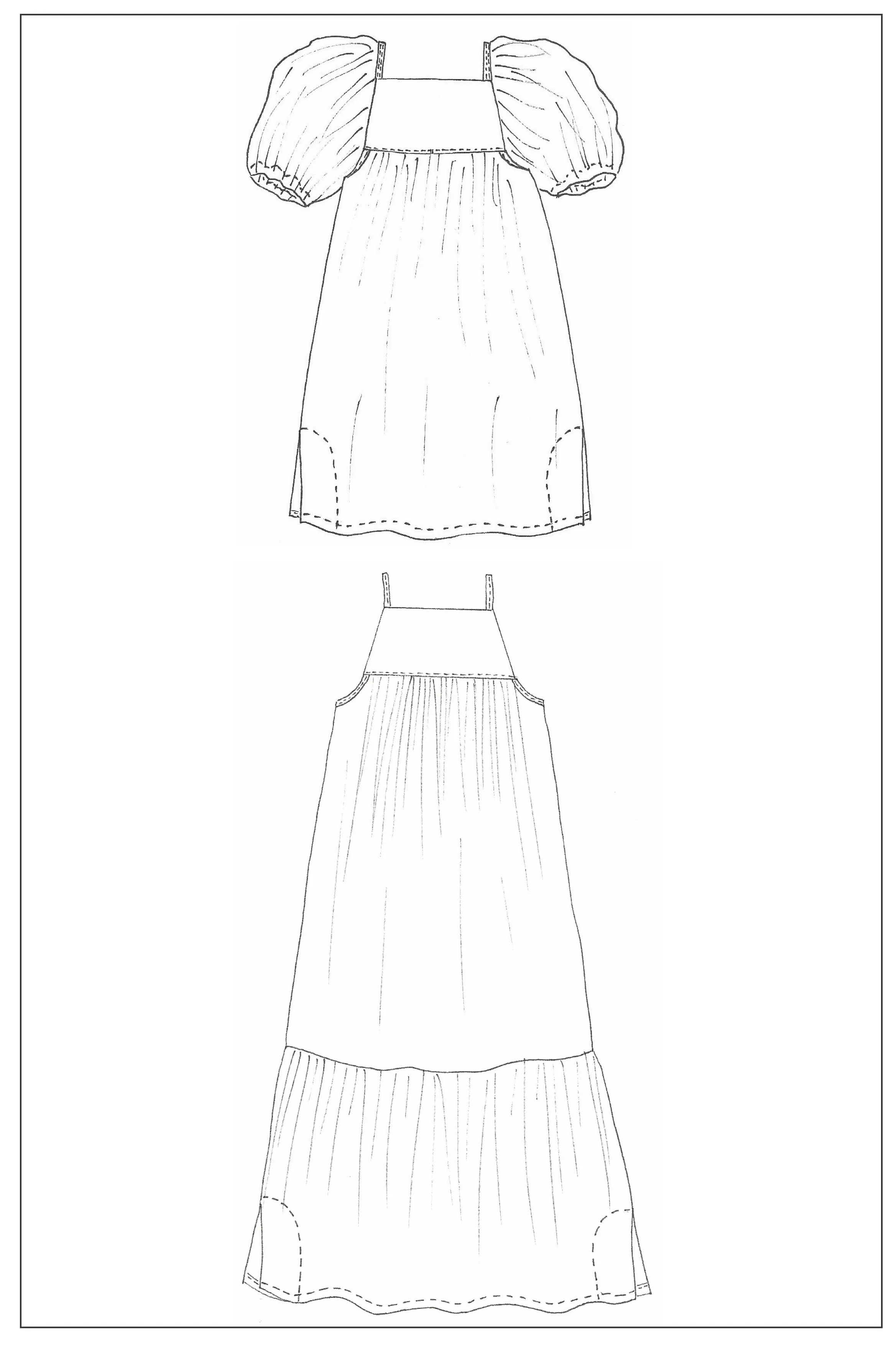 Zero Waste Tier Dress - XS-6XL - PDF Pattern - Image 26