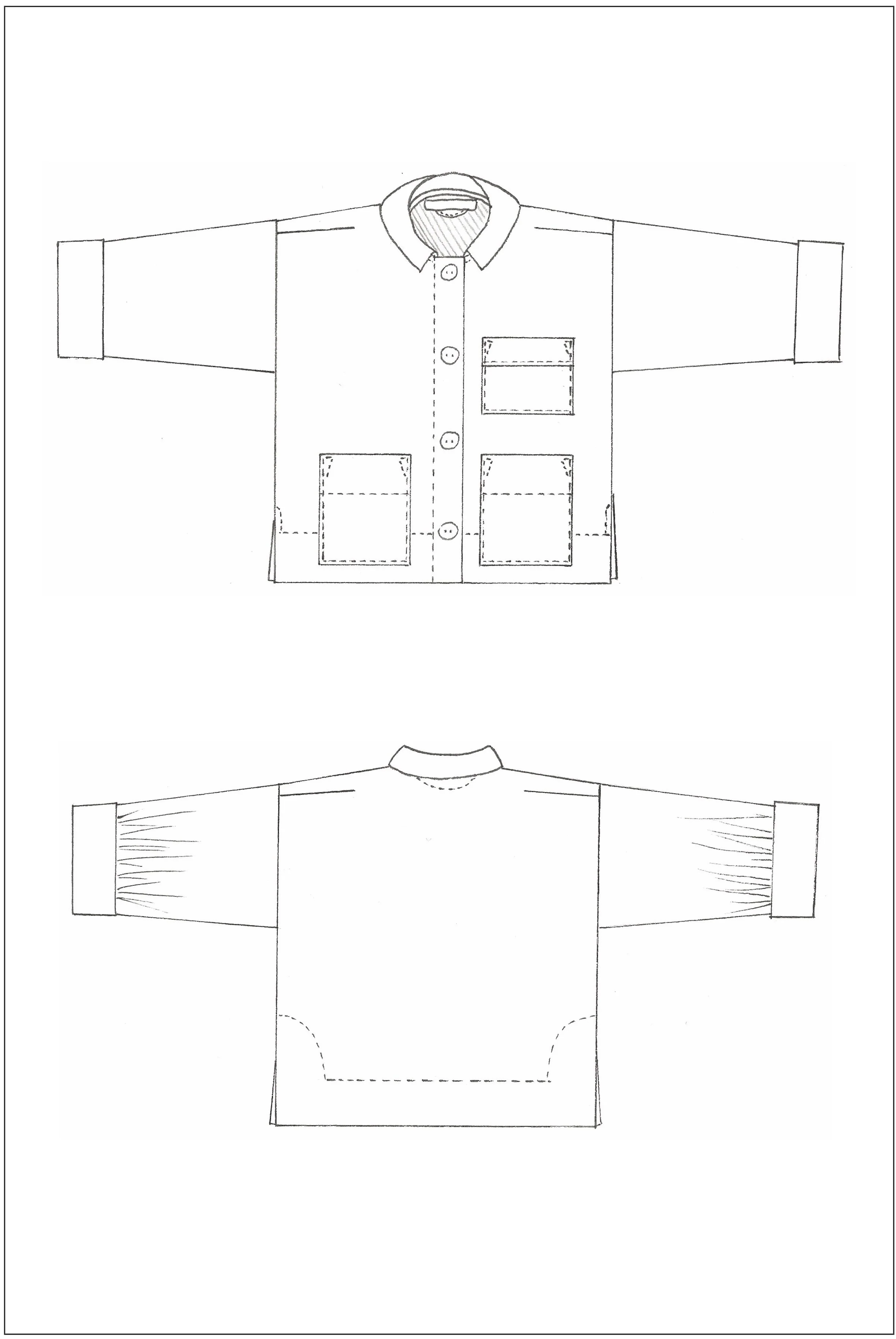 Zero Waste Workwear Jacket - PDF Pattern - Image 9